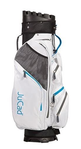 JuCad Manager Waterstop cart bag, blanc/bleu/gris