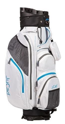 JuCad Manager Waterstop cart bag, blanc/bleu/gris