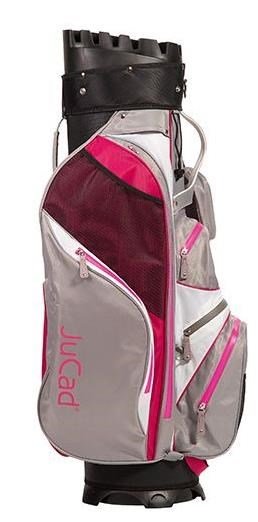 JuCad Manager Waterstop cart bag, gris clair/blanc/rose