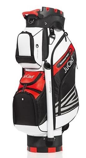 JuCad Quiet Line cart bag, noir/blanc/rouge