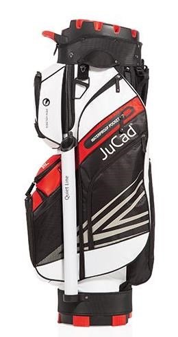 JuCad Quiet Line cart bag, noir/blanc/rouge
