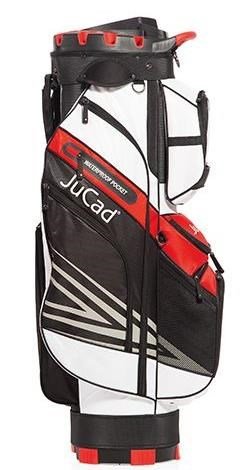 JuCad Quiet Line cart bag, noir/blanc/rouge