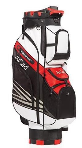 JuCad Quiet Line cart bag, noir/blanc/rouge