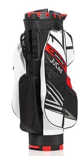 JuCad Quiet Line cart bag, noir/blanc/rouge