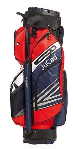 JuCad Quiet Line cart bag, bleu foncé/rouge/blanc