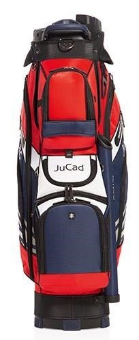 JuCad Quiet Line cart bag, bleu foncé/rouge/blanc