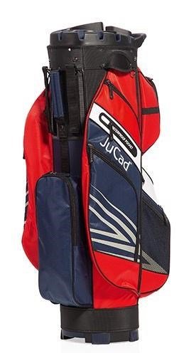 JuCad Quiet Line cart bag, bleu foncé/rouge/blanc