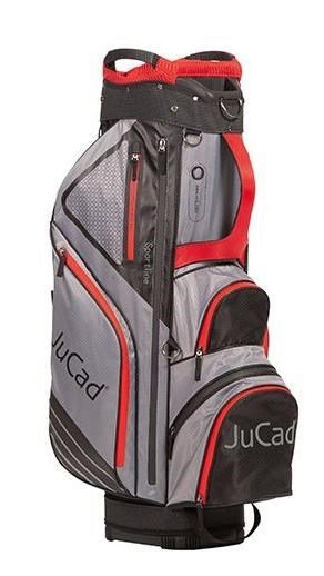 JuCad Sportline cart bag, noir/gris/rouge