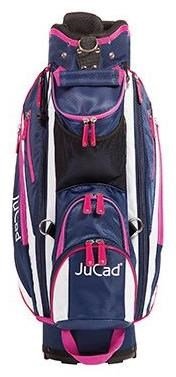 JuCad Junior cart bag, bleu foncé/blanc/rose
