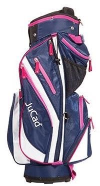 JuCad Junior cart bag, bleu foncé/blanc/rose