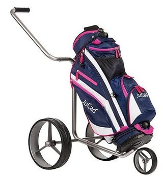 JuCad Junior cart bag, bleu foncé/blanc/rose