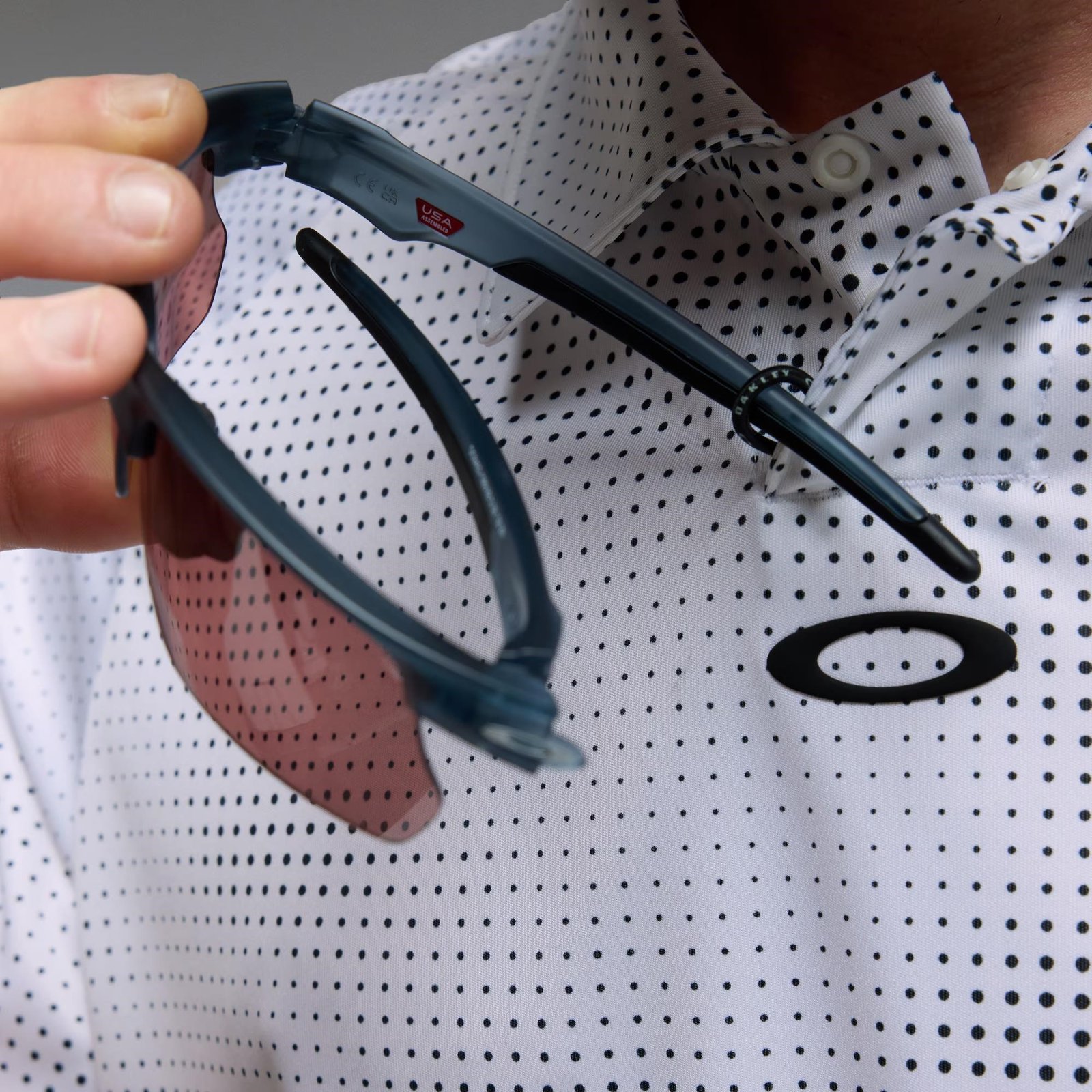 Oakley C1 Overcast polo homme, blanc
