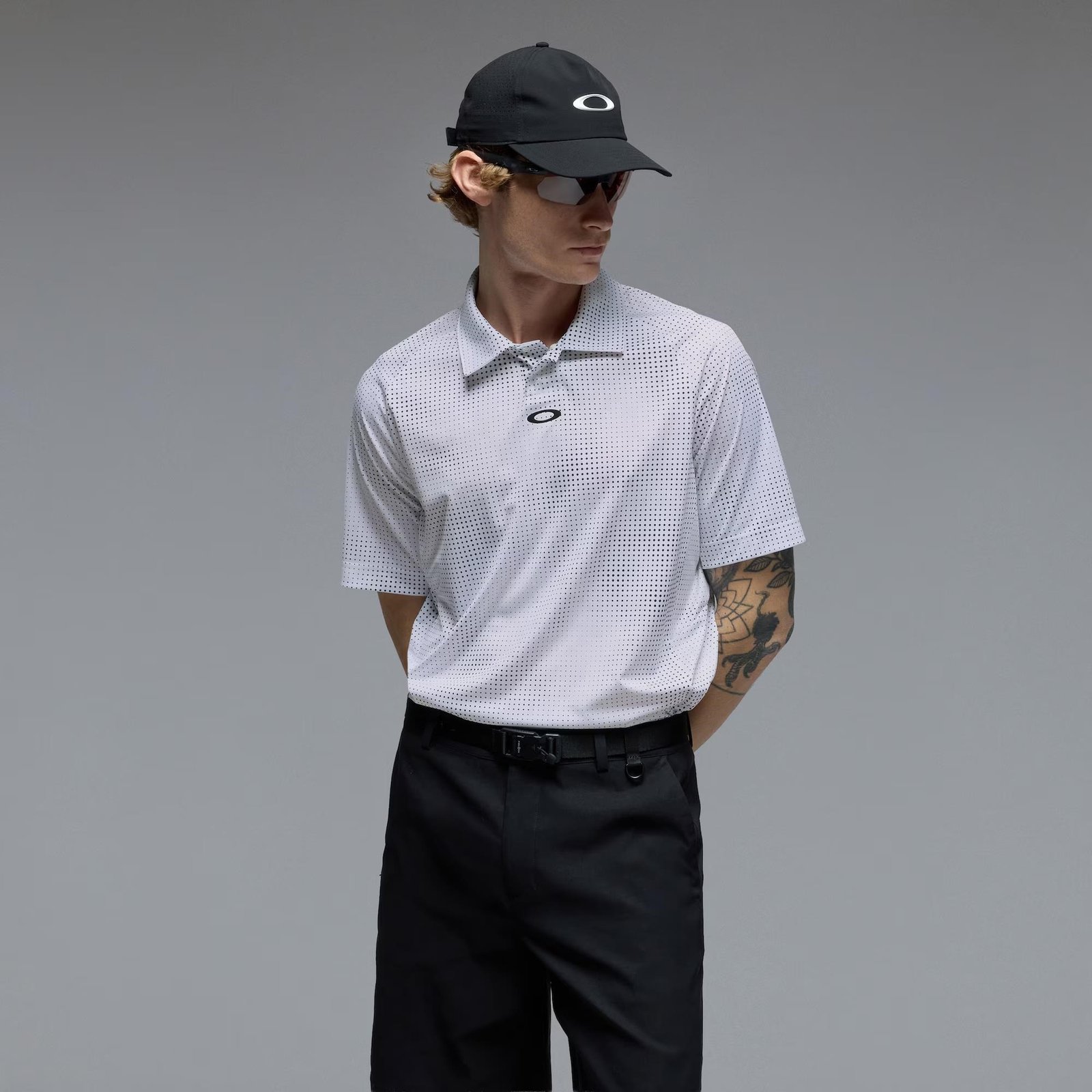 Oakley C1 Overcast polo homme, blanc
