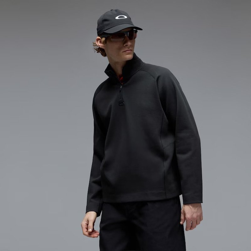 Oakley Platform Quater Zip sweat homme, pitch black