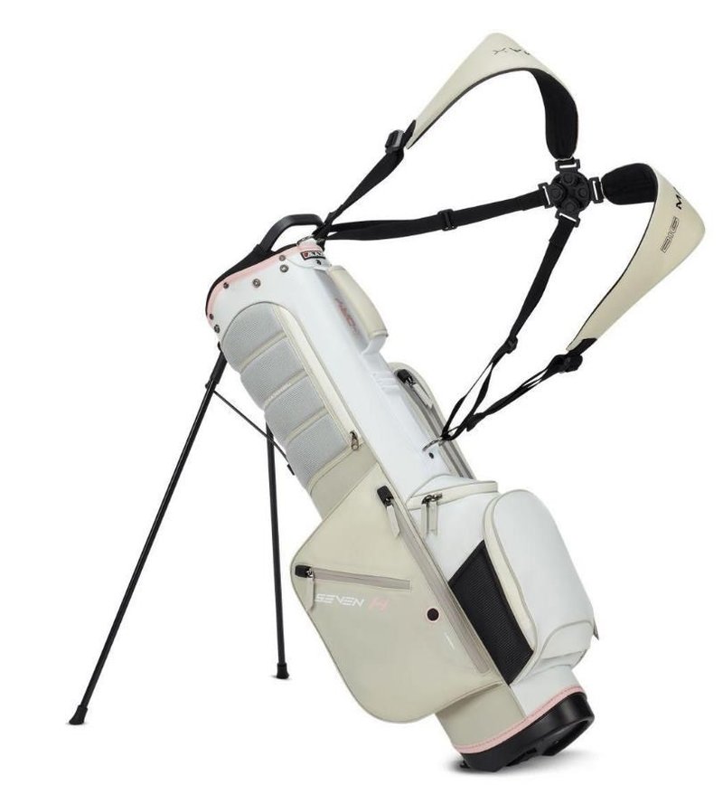 Big Max Aqua Seven H stand bag, blanc cassé/blanc/rose