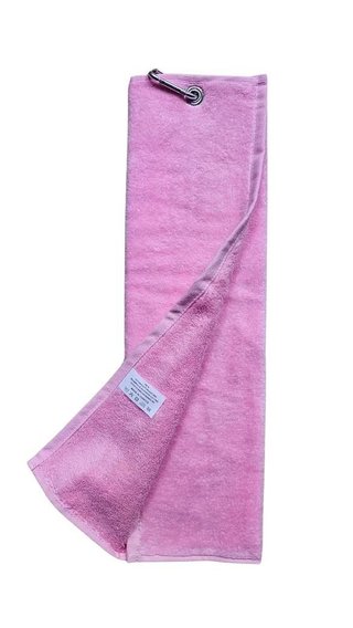 Serviette de golf trifold OEM, rose