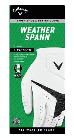 Callaway Weather Spann gant de golf femme, blanc