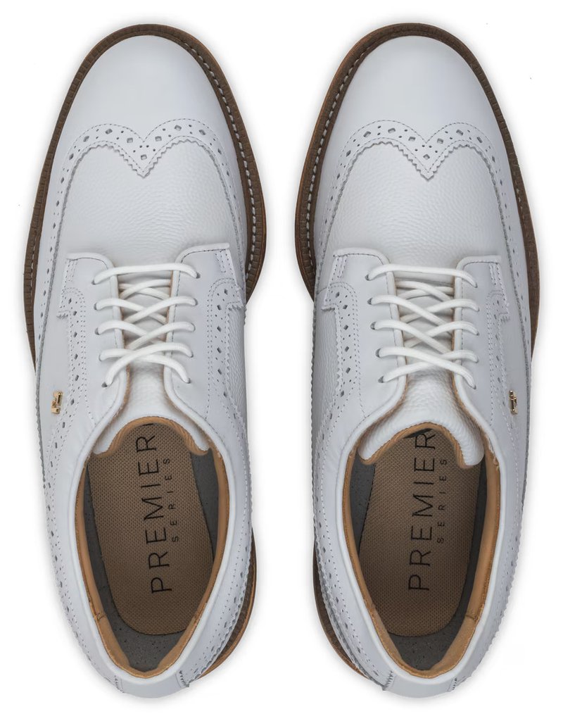FootJoy Premiere Series Marquis chaussures de golf homme, blanc/marron