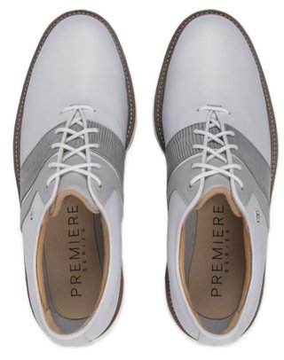 FootJoy Premiere Series Packard chaussures de golf homme, blanc/gris