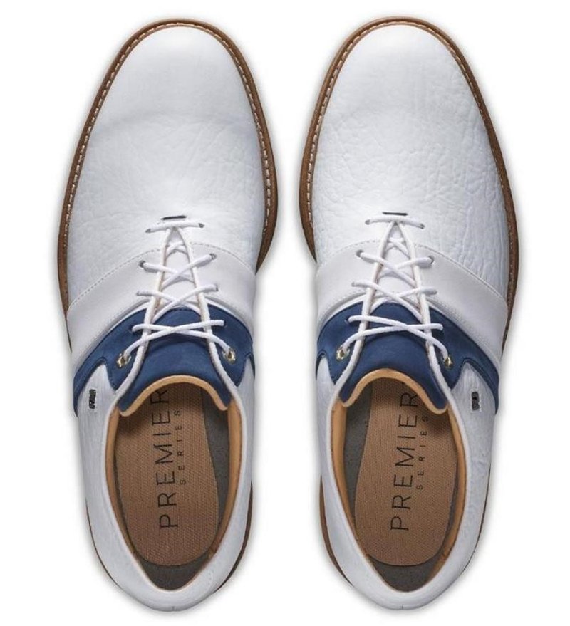 FootJoy Premiere Series Packard chaussures de golf homme, blanc/marine