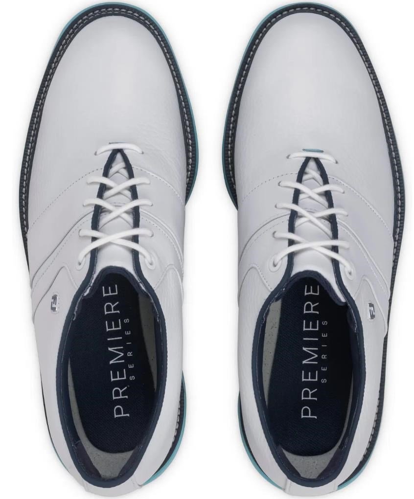 FootJoy Premiere Series Packard chaussures de golf homme, blanc/bleu