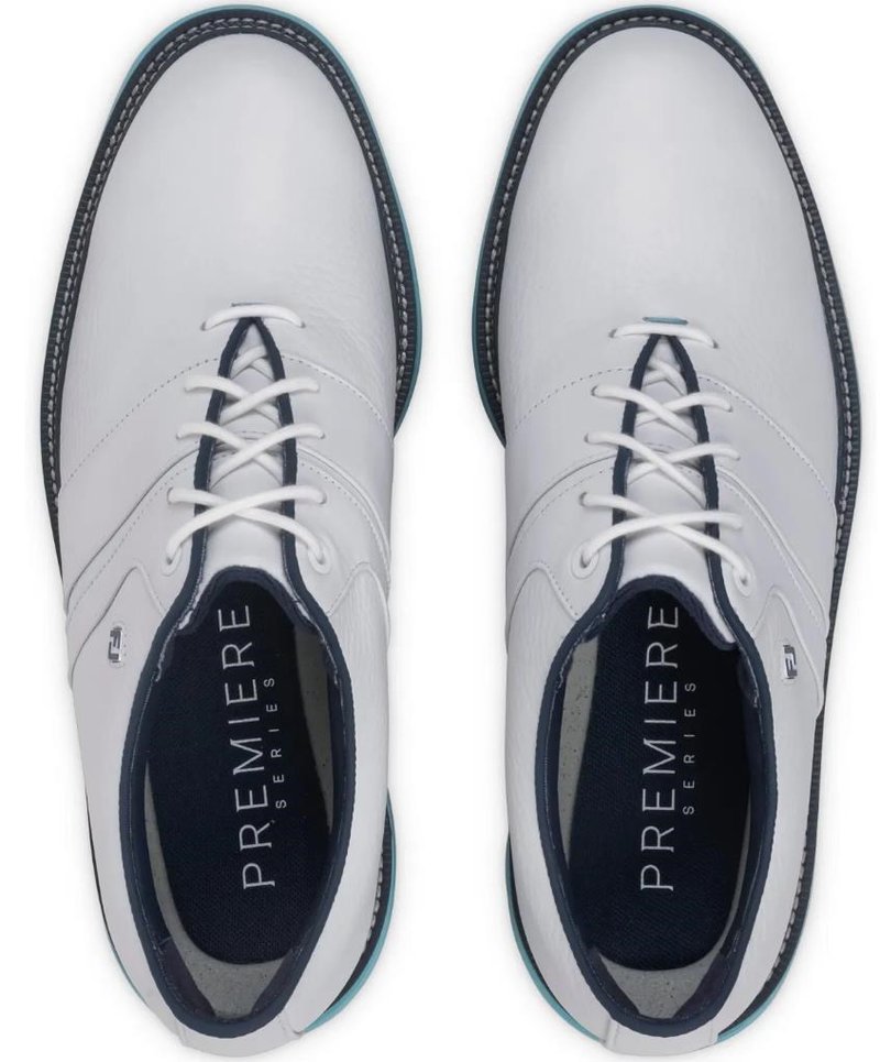 FootJoy Premiere Series Packard chaussures de golf homme, blanc/bleu