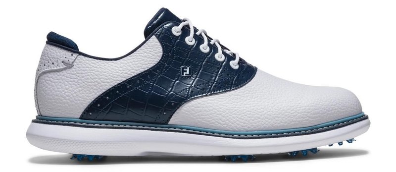 FootJoy Traditions chaussures de golf homme, blanc/bleu