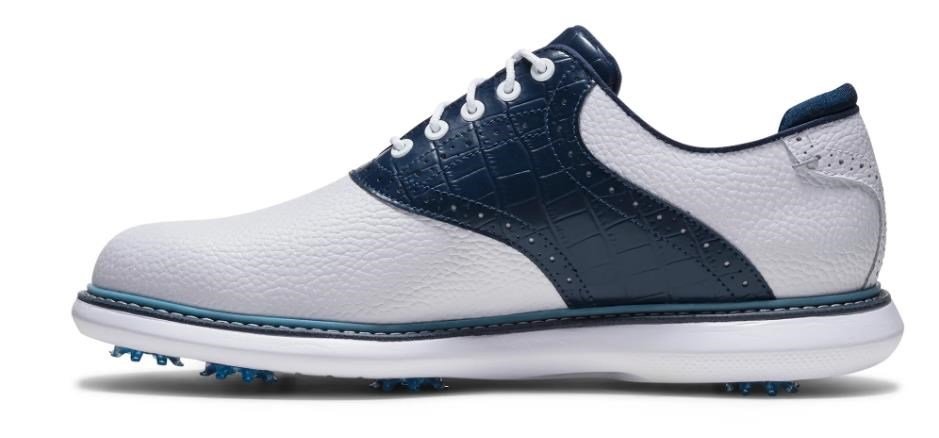 FootJoy Traditions chaussures de golf homme, blanc/bleu