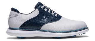 FootJoy Traditions chaussures de golf homme, blanc/bleu