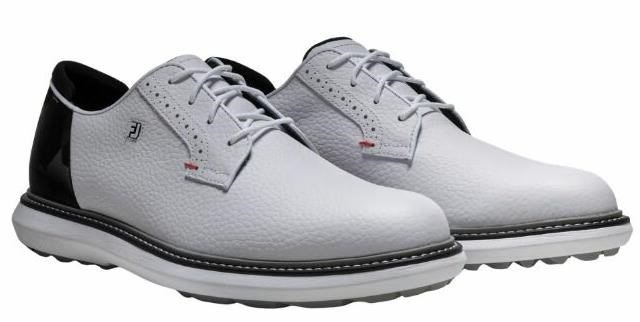 FootJoy Traditions Spikeless chaussures de golf homme, blanc/noir