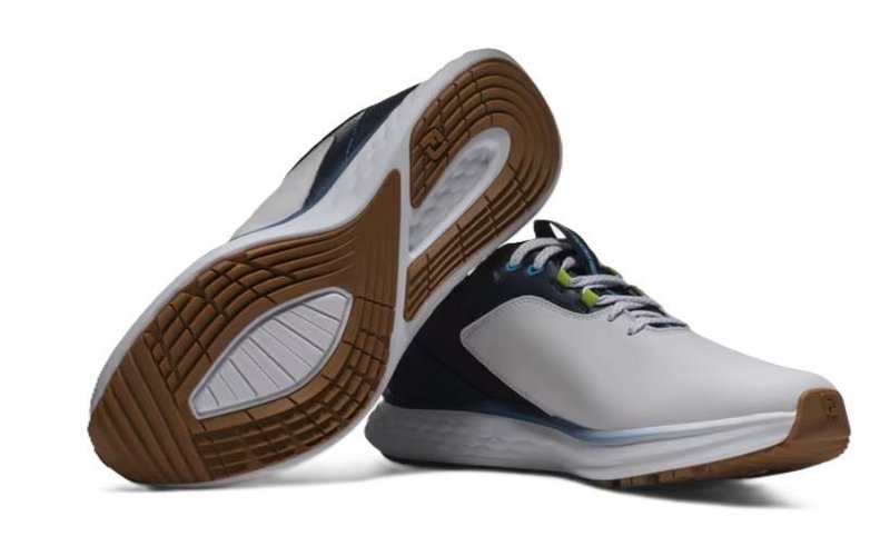 FootJoy Pulse chaussures de golf homme, blanc/bleu marine