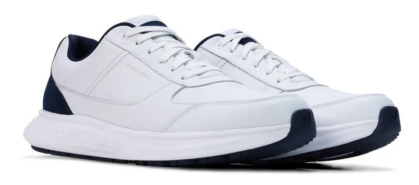 FootJoy Hampton chaussures de golf homme, blanc/marine