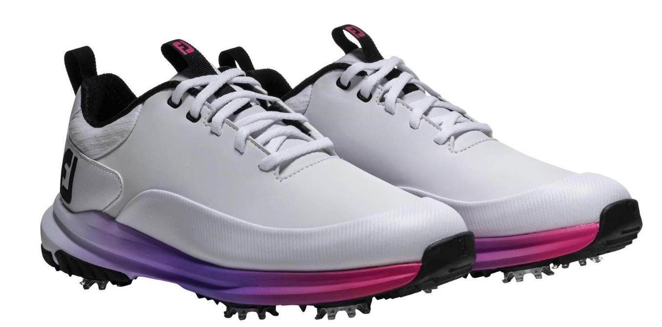 FootJoy Tour Rival chaussures de golf femme, blanc/rose