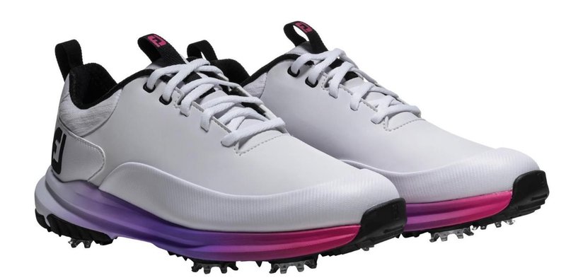 FootJoy Tour Rival chaussures de golf femme, blanc/rose
