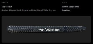 Mizuno Golf Mizuno M.Craft Tokyo S Grey putter Patry