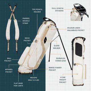 Sunday Golf El Camino pencil bag, toasted almond