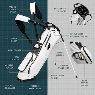 Sunday Golf El Camino S-Class pencil bag, blanc