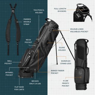 Sunday Golf El Camino S-Class pencil bag, noir