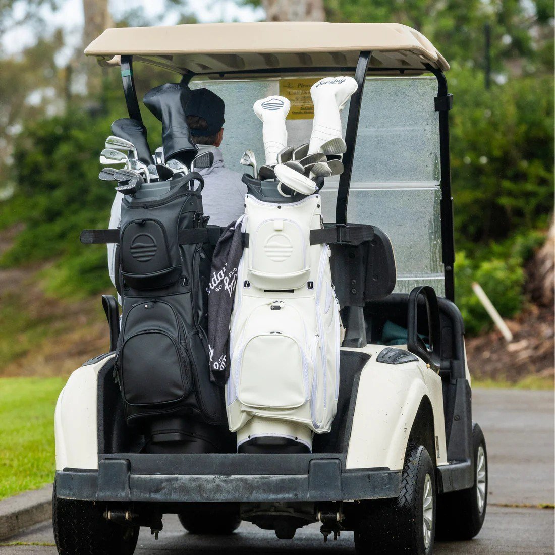 Sunday Golf Big Rig S-Class cart bag, blanc