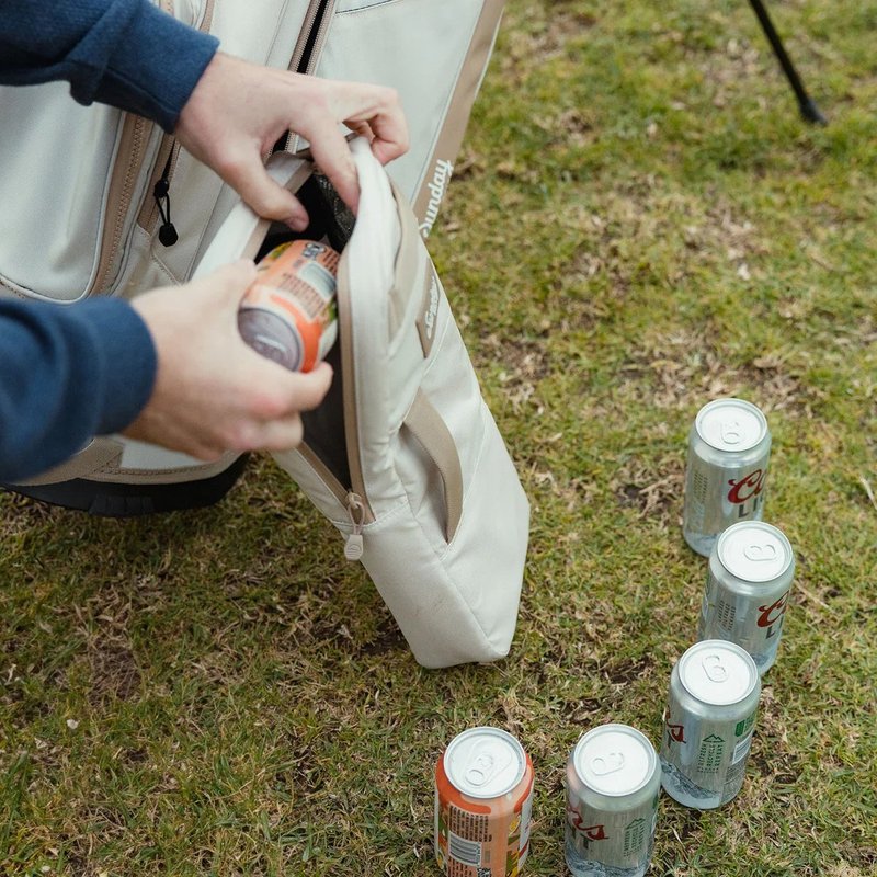 Sunday Golf Big Frosty can cooler, toasted almond