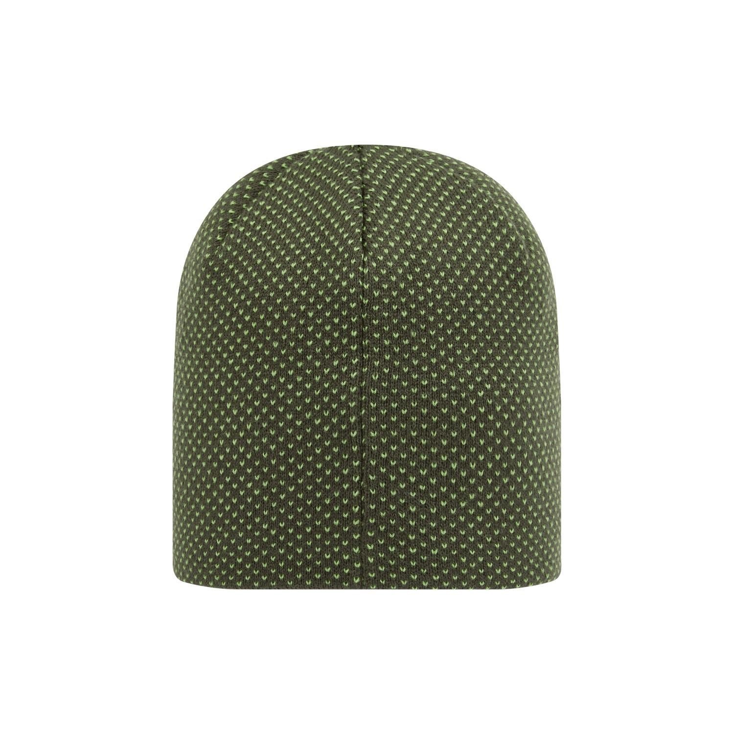 FootJoy FJ Dot Jacquard Beanie bonnet d'hiver, olive/vert acide