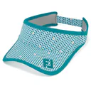 FootJoy ladies visor, teal print/teal