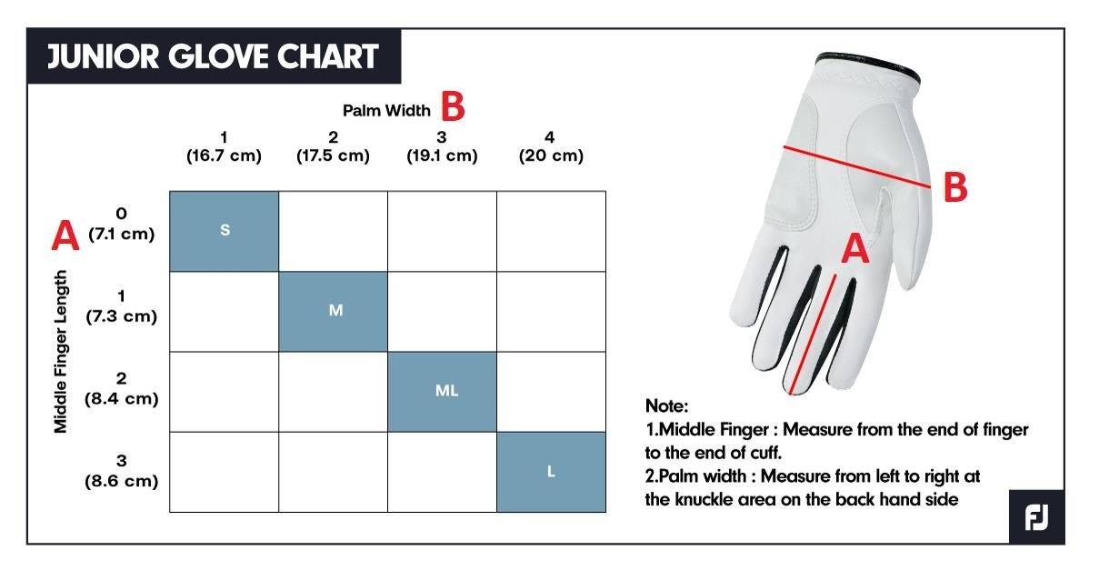 FootJoy FJ Junior gant de golf enfant, blanc