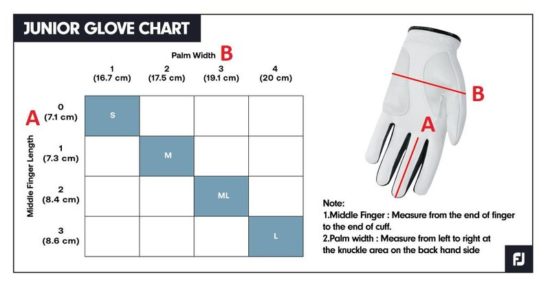FootJoy FJ Junior gant de golf enfant, blanc