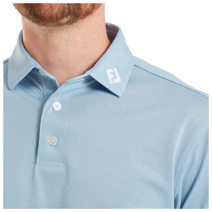 FootJoy Stretch Pique Solid polo homme, chambray