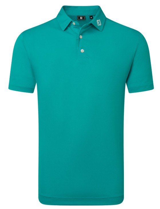 FootJoy Stretch Pique Solid polo homme, tile blue