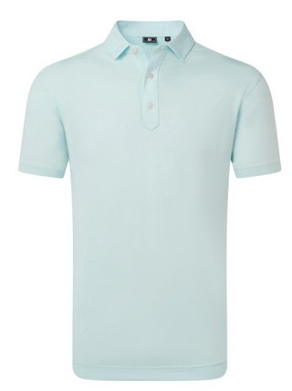 FootJoy Lisle Solid polo homme, bleu glacé