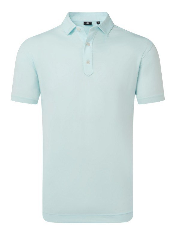 FootJoy Lisle Solid polo homme, bleu glacé