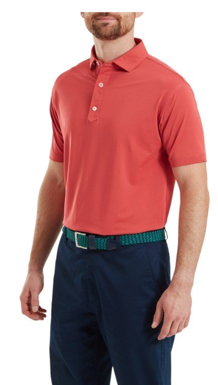 FootJoy Lisle Solid polo homme, nantucket red