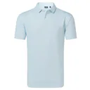 FootJoy Modernist Geo Pique polo homme, blanc/bleu glacé